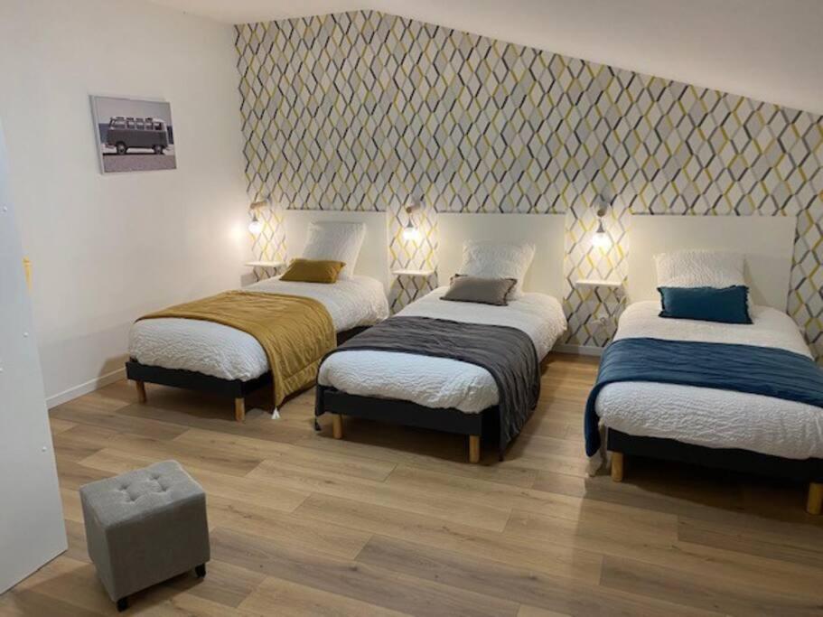 Au Petit Bragard- Triplex Proche Centre Ville Saint-Dizier Luaran gambar